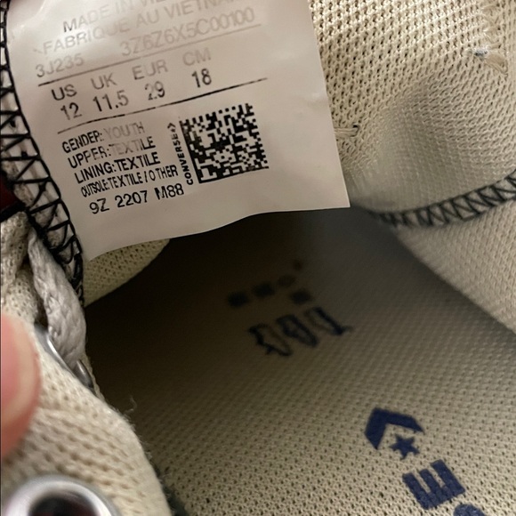 Converse Kids Black and White Sneakers - Picture 5 of 5